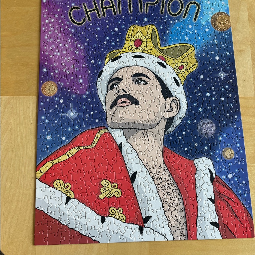 Rare Freddie Mercury Puzzle with Crown and Red Robe from The Found.